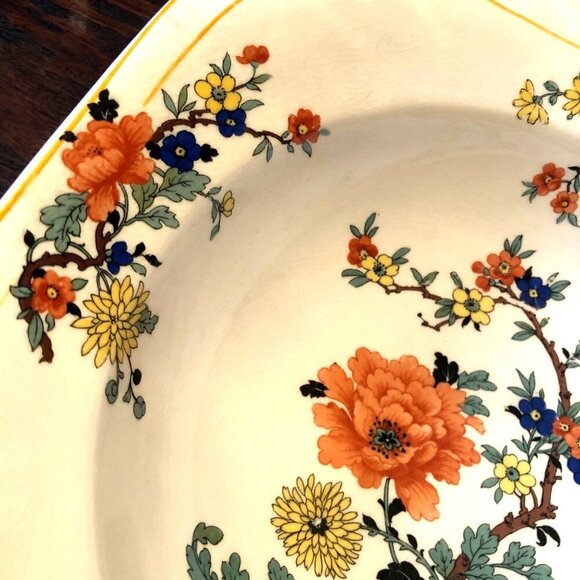 Thompson Francis Floral Handled 10 Inch Serving Bowl - Picture 2 of 10